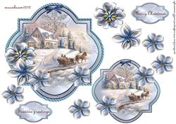Vintage Snowscene Toppers