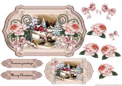 Romantic Vintage Snowsene Pearls and Roses