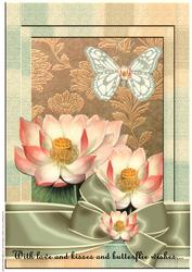 A4 Vintage Roses and Butterflie