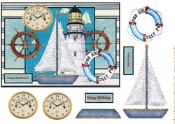 Nautic Male Card Vintage
