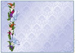 A4 Background Butterflie and Lillies