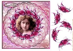 Vintage Butterflie Girl