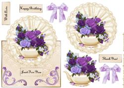 Over the Top Cream and Purple