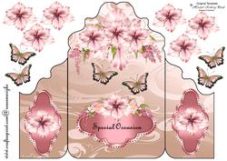 Gatefold Pink Floral Beauty