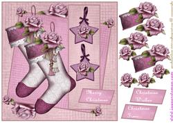 Christmas Stockings in Purple