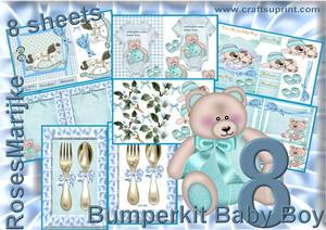 Bumperkit Baby Boy 8 Sheets