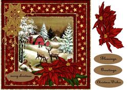 Christmas Snowscene Vintage