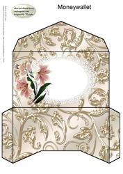 Moneywallet,lace,lillies