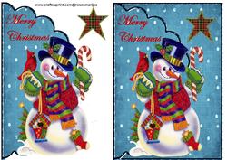 Envelop Cute Snowman