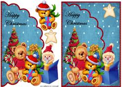 Envelop Christmas Teddies
