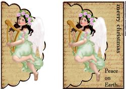 Envelop Christmas Angel Peace on Earth - 