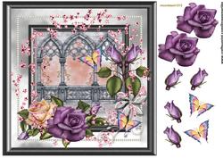 Heritage Roses and Butterflies