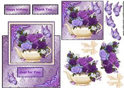 Over the Top Roses Teapot