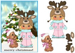 Christmas Winter Girl Snowfun