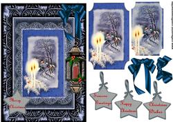 Vintage Christmas Snowscene