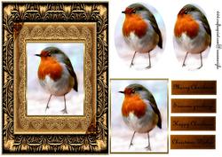 Christmas Robin Pyramids