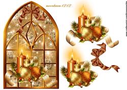 Christmas Window in Gold