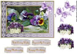 Pansies in Lilac