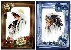 Vintage Ladys in Romantic Frame 2