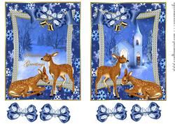 Christmas Snowscene Toppers