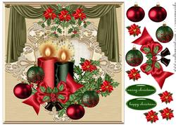 Christmas Candles Red and Green