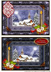 Christmas Church View Toppers