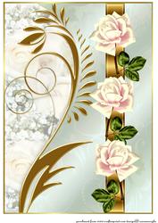 A4 Roses and Swirls Beauty