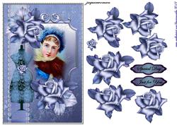 Vintage Fashion in Bleu