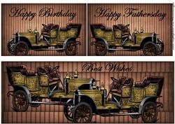 Vintage Car Toppers Dl Card