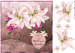 Sympathy Lillies in Pink