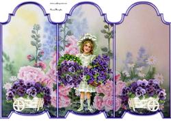 Trifold Romantic Garden
