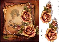 Vintage Beauty Golden Roses