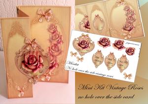 Mini Kit No Hole Over the Side Vintage Roses Classic