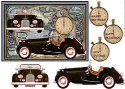 Vintage Car Male Card 3
