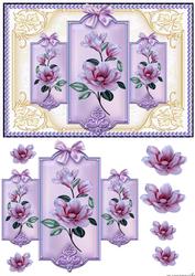 Vintage Magnolia Blossoms Panels