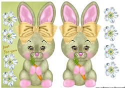 Over the Edge Cute Bunny