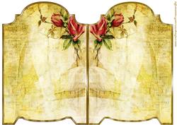 Vintage Screen Background Shape Card