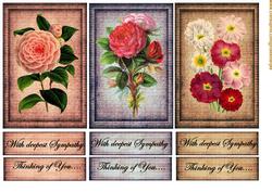 Toppers and Tags 5 Sympathy Vintage