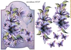 Screen Card Bleu Lilies