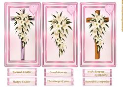 Toppers and Tags 11 Sympathy / Easter Lilies
