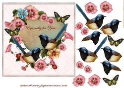 Birds and Flowers
