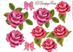 3D Decoupage Roses