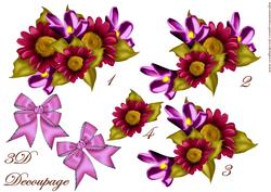 3D Decoupage Flower Arrangement
