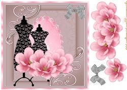 Vintage Female Fashion Magnolias