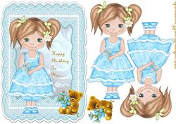 Cute Girl in Bleu