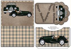 Pocket Card Vintage Car Male