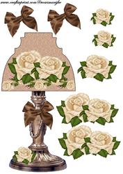 Lamp Card Yvory Roses