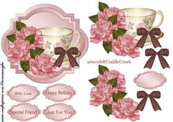 Tea Time Pink Roses