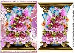 English Roses and Butterflies 3