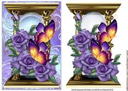 Heritage Roses and Butterflies 4